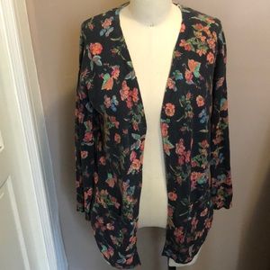 Johnny Was Open Print Cardigan